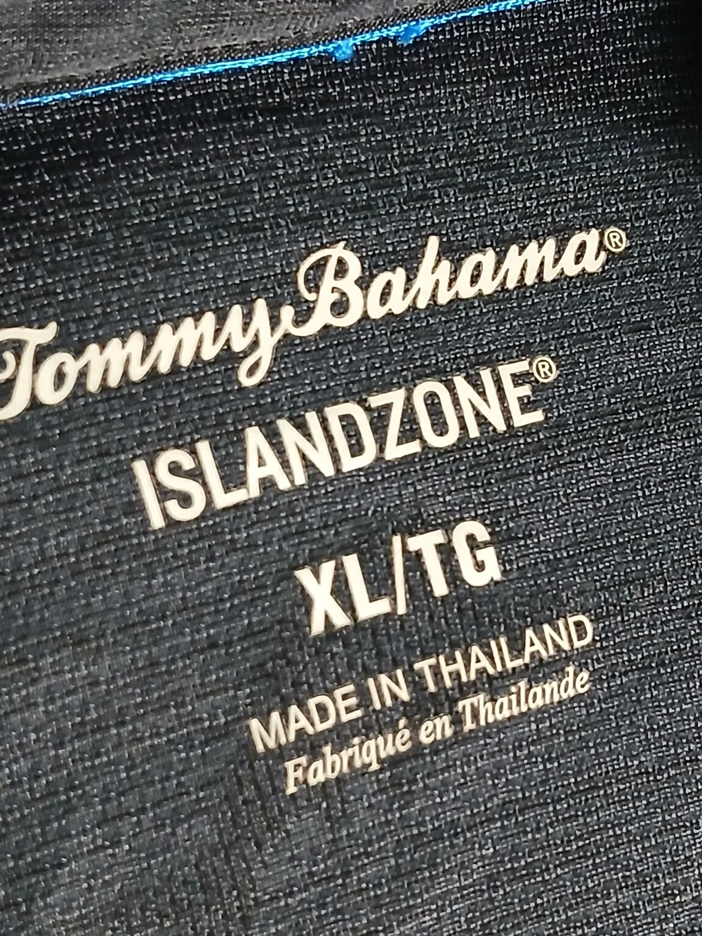 Tommy Bahama IslandZone Polo Shirt XL Men's Performance Dark Gray Island Zone